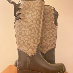 COACH rain boots